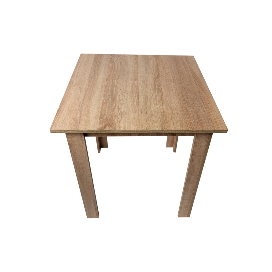 Mesa de comedor cuadrada LEVI roble