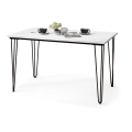 Mesa de comedor HALIJA blanco