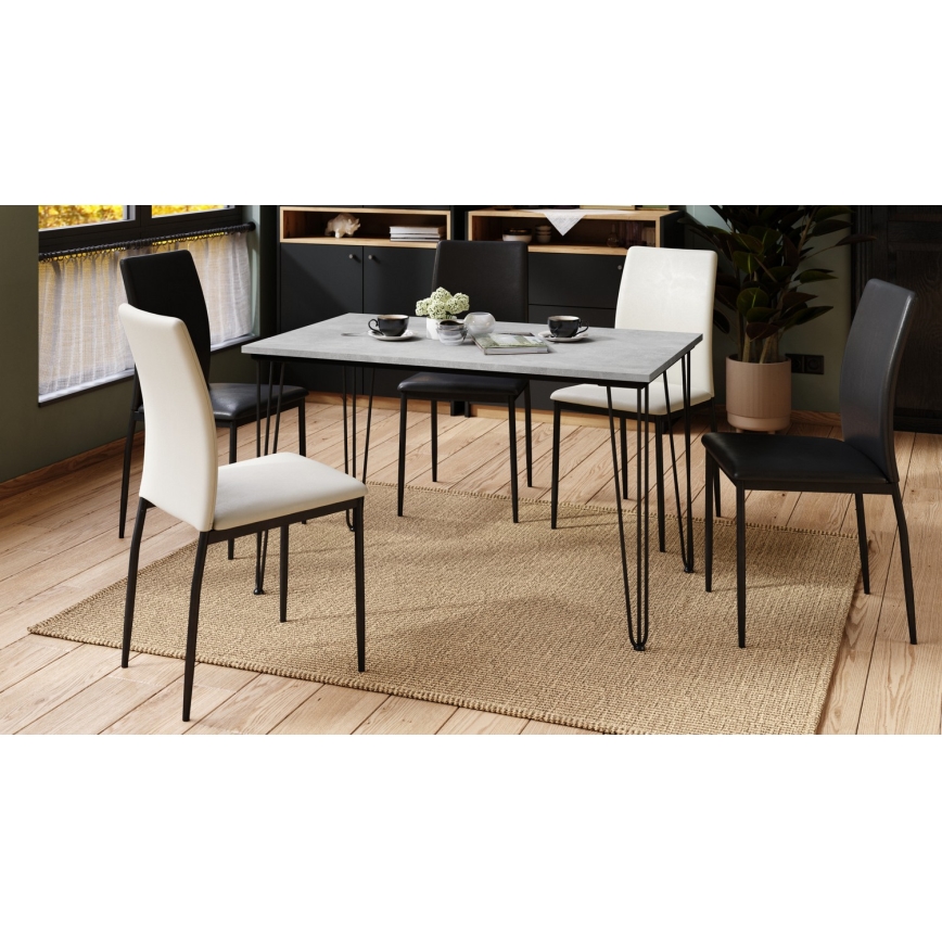Mesa de comedor HALIJA gris