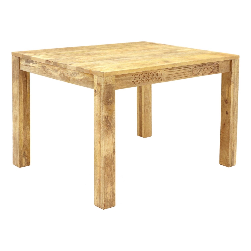 Mesa de comedor MANU 120x90 cm madera maciza/árbol de mango