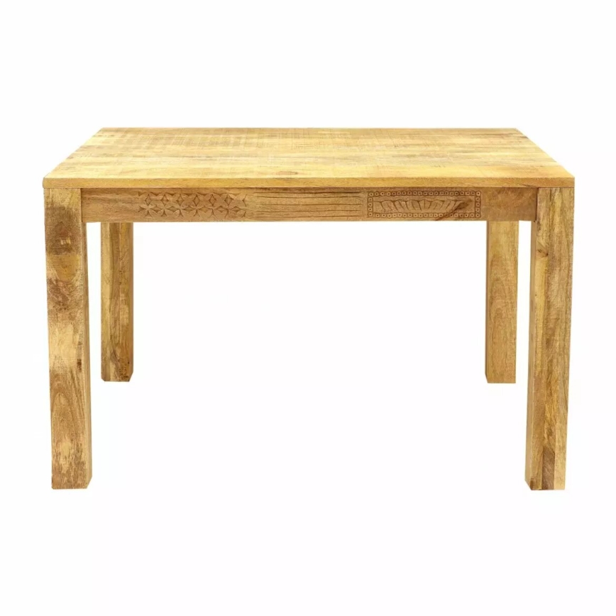 Mesa de comedor MANU 120x90 cm madera maciza/árbol de mango
