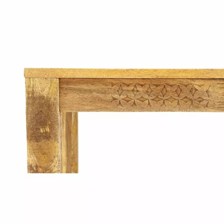 Mesa de comedor MANU 120x90 cm madera maciza/árbol de mango