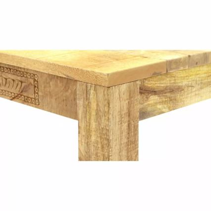 Mesa de comedor MANU 120x90 cm madera maciza/árbol de mango