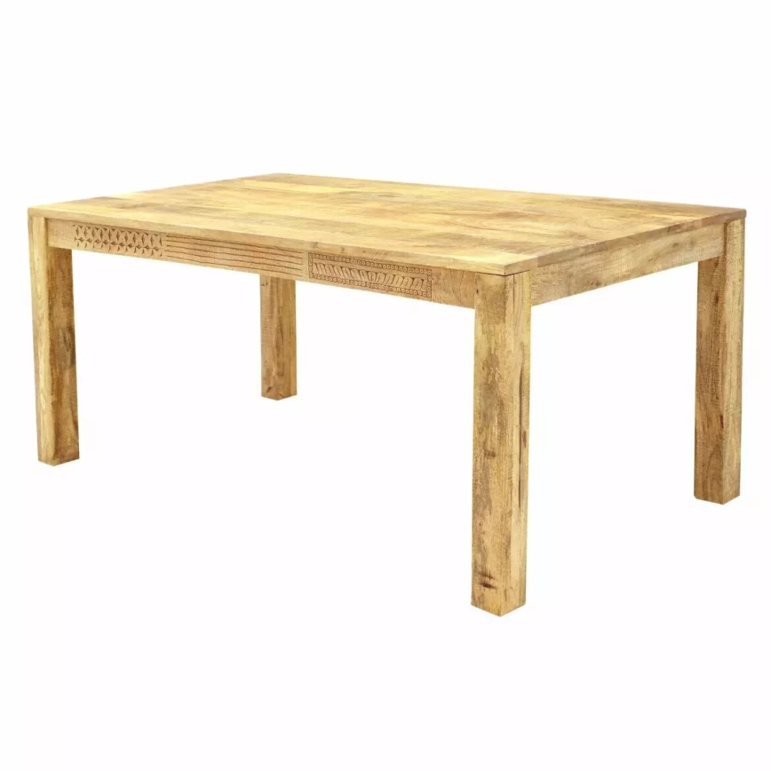 Mesa de comedor MANU 200x90 cm madera maciza/árbol de mango