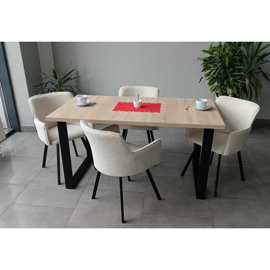 Mesa de comedor plegable COLIN roble sonoma