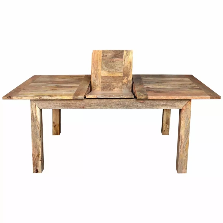 Mesa de comedor plegable HINA 180x90 cm madera maciza/árbol de mango