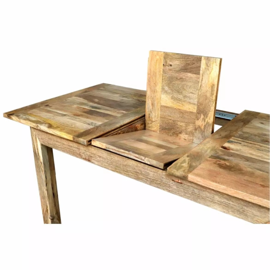 Mesa de comedor plegable HINA 180x90 cm madera maciza/árbol de mango