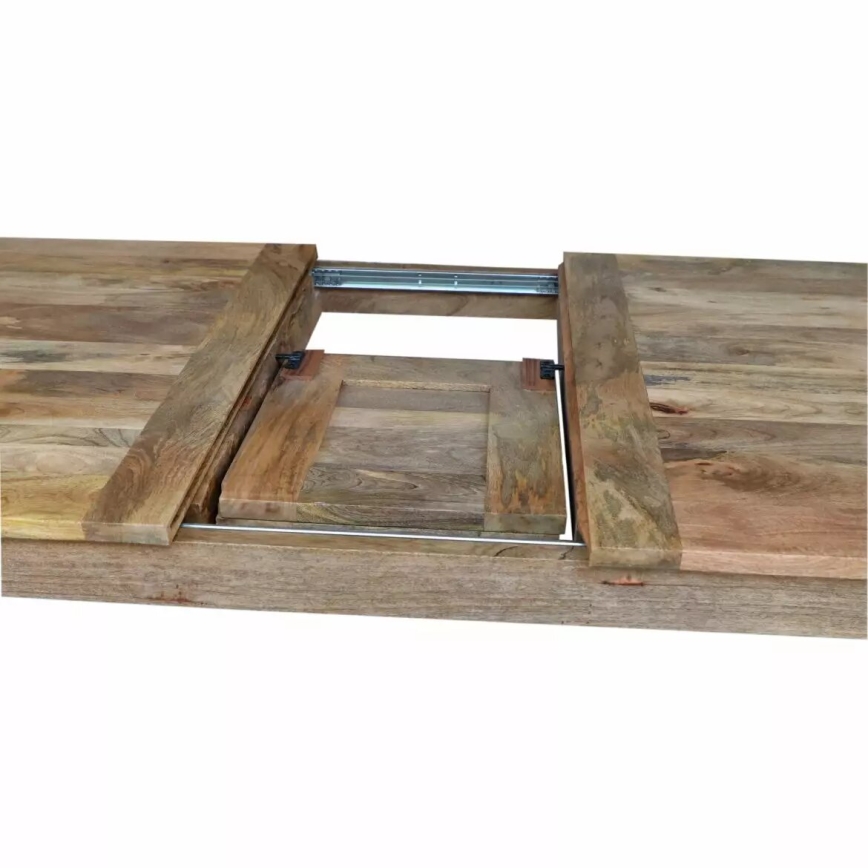 Mesa de comedor plegable HINA 180x90 cm madera maciza/árbol de mango