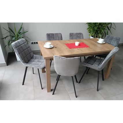 Mesa de comedor plegable LIAM roble