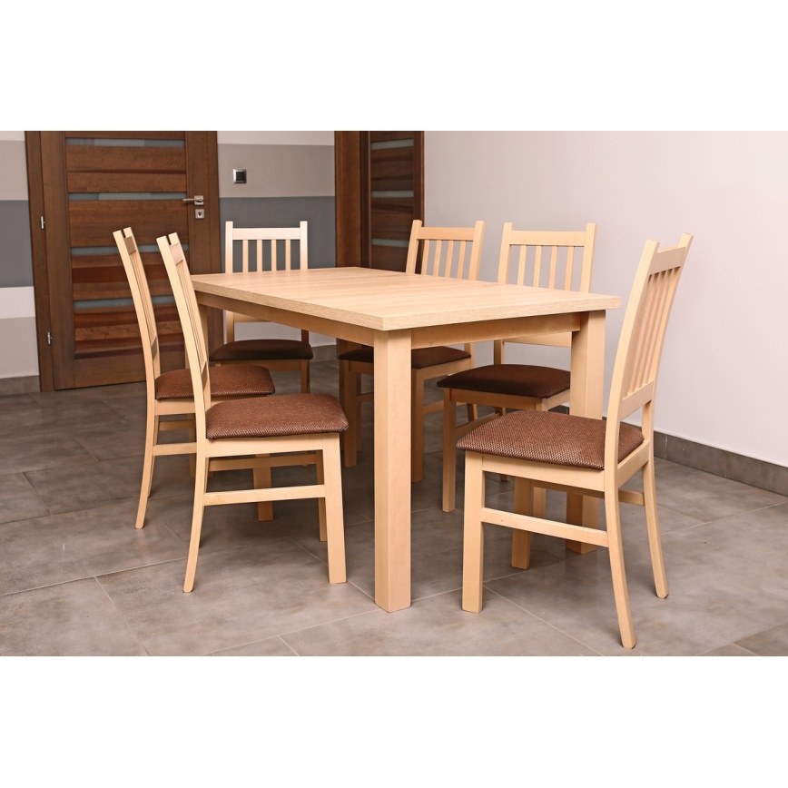 Mesa de comedor plegable LIAM roble sonoma