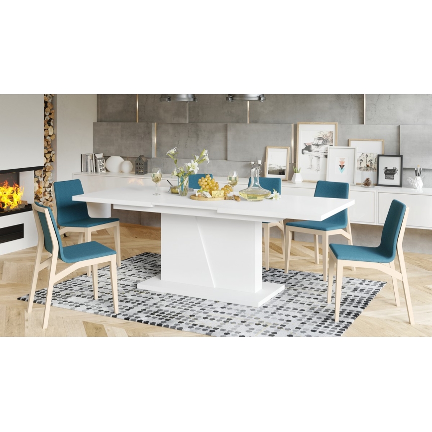 Mesa de comedor plegable NINO blanco