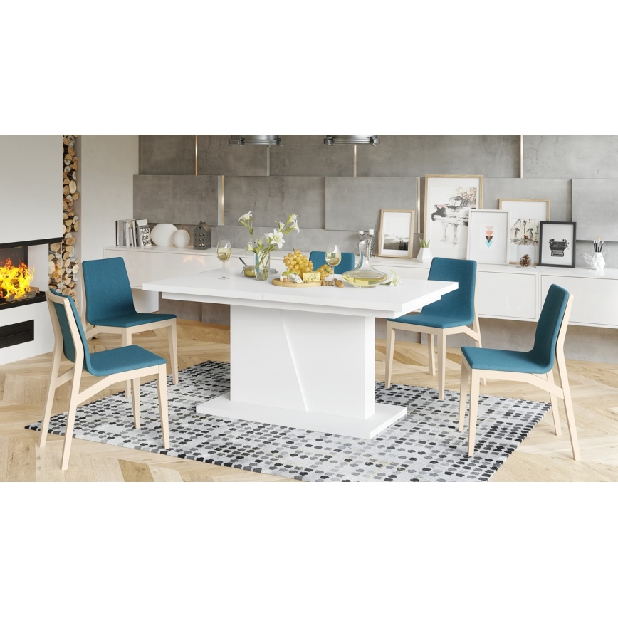 Mesa de comedor plegable NINO blanco