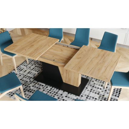 Mesa de comedor plegable NINO roble/negro