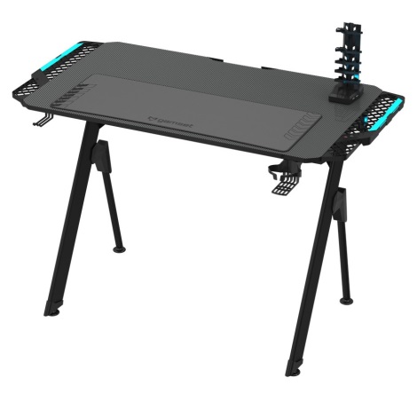 Mesa de juego FALCON con retroiluminación LED RGB 116x60 cm negro
