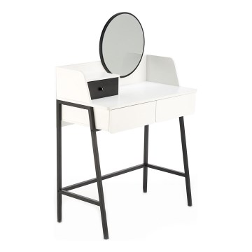 Mesa de tocador AGNES 120x80 cm blanco/negro