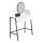 Mesa de tocador AGNES 120x80 cm blanco/negro