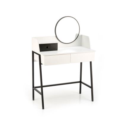 Mesa de tocador AGNES 120x80 cm blanco/negro
