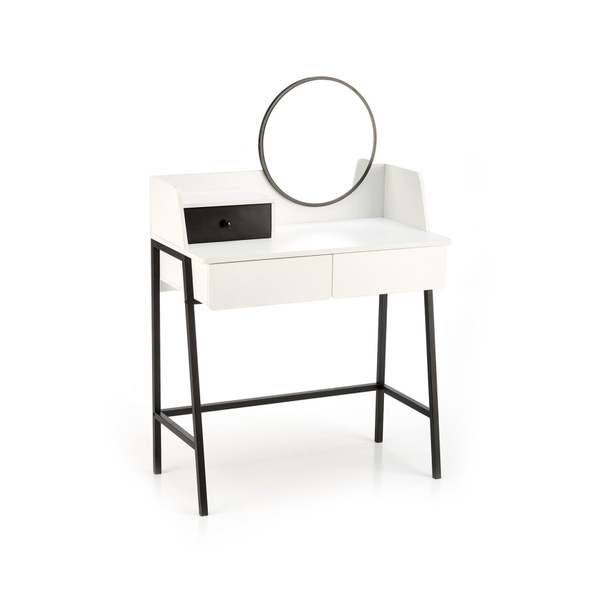 Mesa de tocador AGNES 120x80 cm blanco/negro