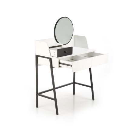 Mesa de tocador AGNES 120x80 cm blanco/negro