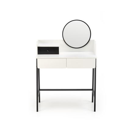 Mesa de tocador AGNES 120x80 cm blanco/negro