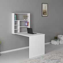Mesa de trabajo con estante SEDIR 154,2x90 cm blanco