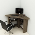 Mesa de trabajo CORNER 73,8x80 cm marrón