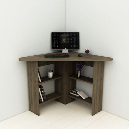 Mesa de trabajo CORNER 73,8x80 cm marrón