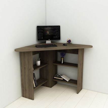 Mesa de trabajo CORNER 73,8x80 cm marrón