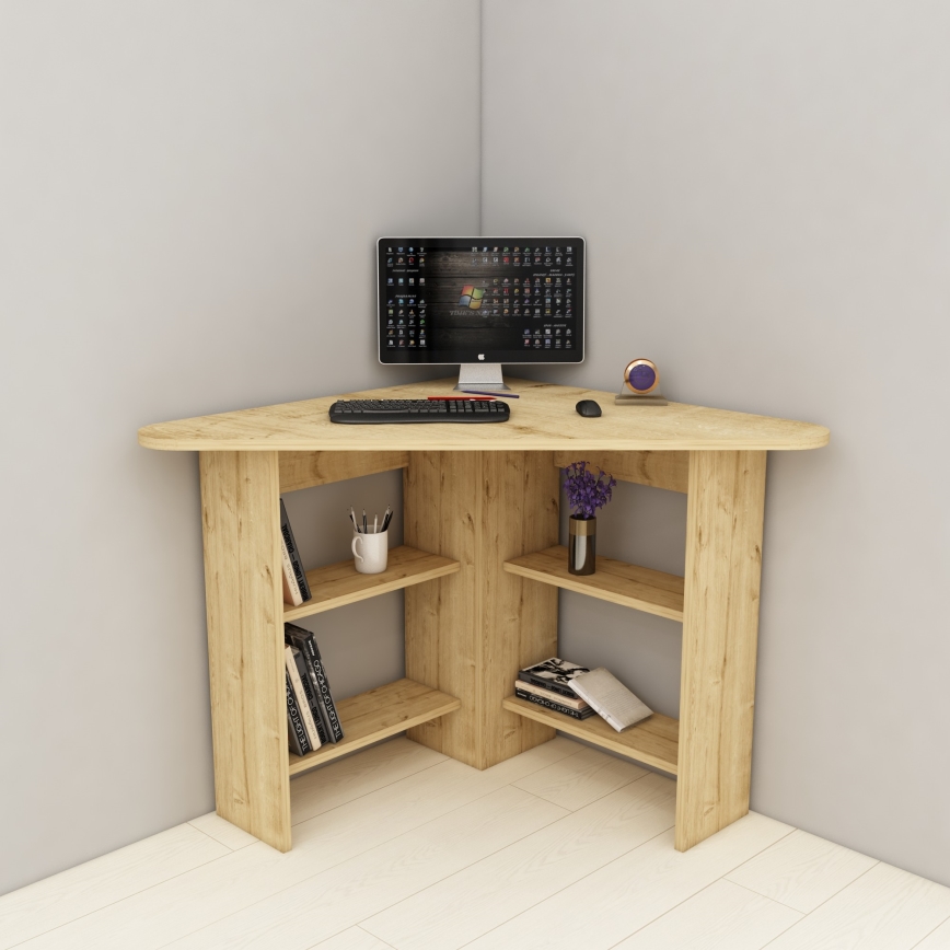 Mesa de trabajo CORNER 73,8x80 cm roble zafiro