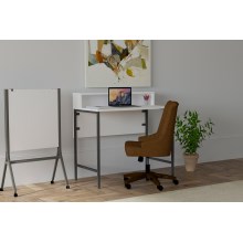 Mesa de trabajo USO 90,8x90 cm blanco/negro