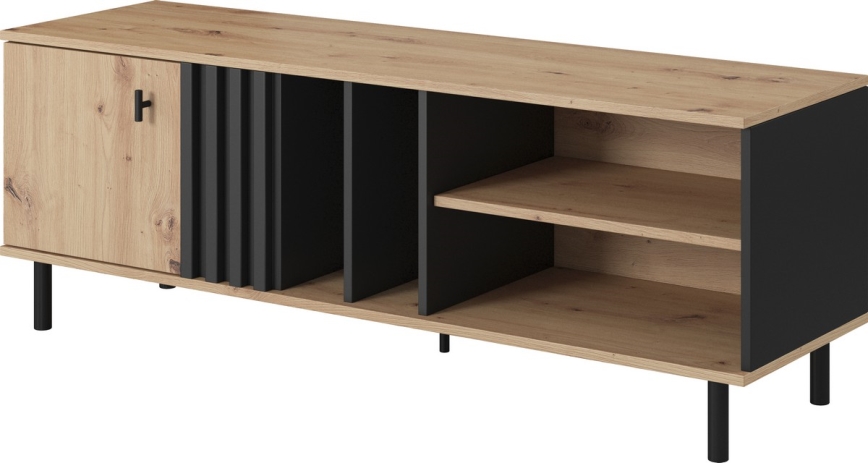 Mesa de TV BADIA roble/antracita