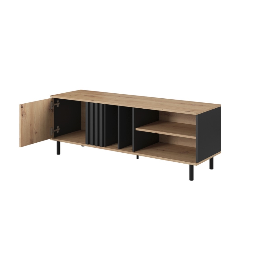 Mesa de TV BADIA roble/antracita