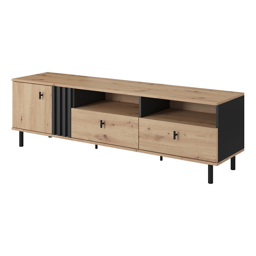 Mesa de TV BADIA roble/antracita