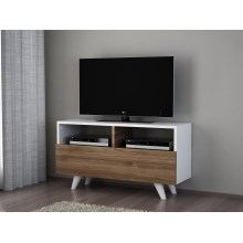 Mesa de TV NOVELLA 50,6x90 cm blanco/marrón
