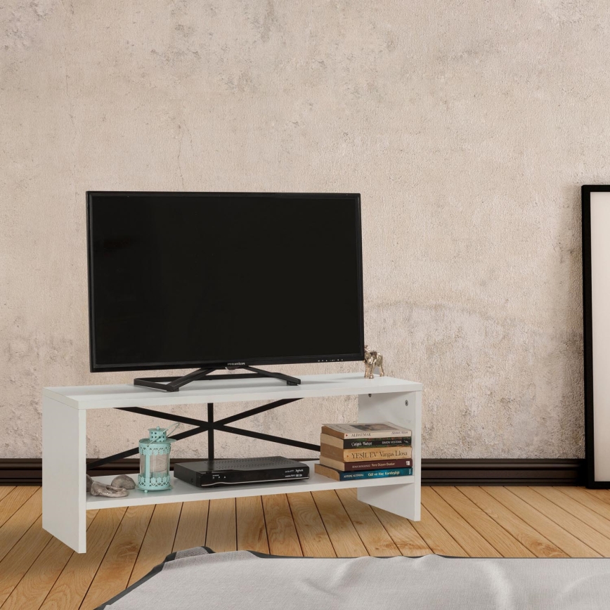 Mesa de TV ROZI 45x90 cm blanco