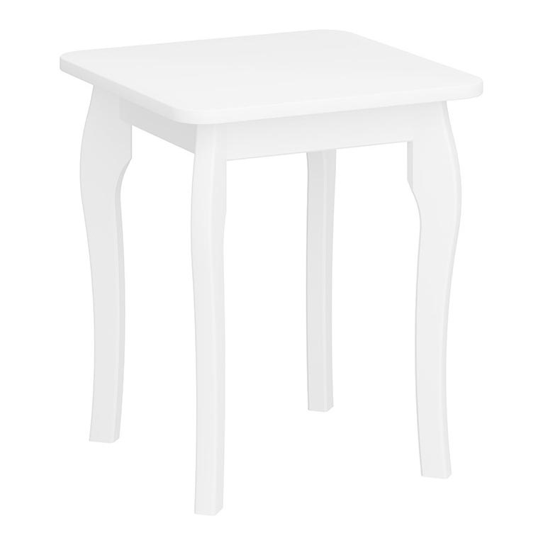 Mesa plegable BAROQUE 45,6x39 cm blanco