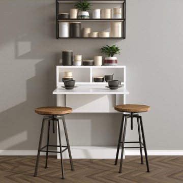 Mesa plegable BRACKED 90x70 cm blanco