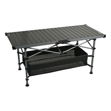 Mesa plegable de camping 123x55cm antracita