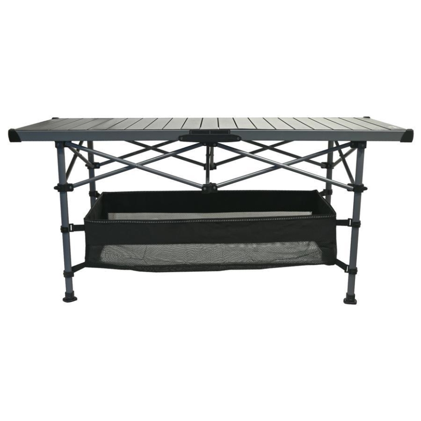 Mesa plegable de camping 123x55cm antracita