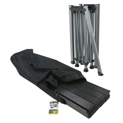Mesa plegable de camping 123x55cm antracita