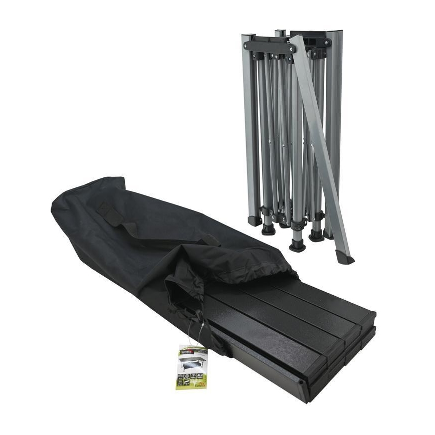 Mesa plegable de camping 123x55cm antracita