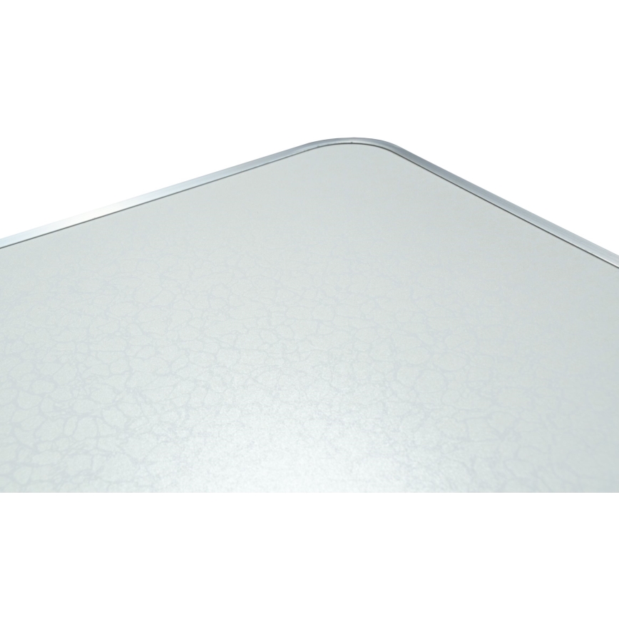 Mesa plegable de camping + 4x silla blanco/cromo mate