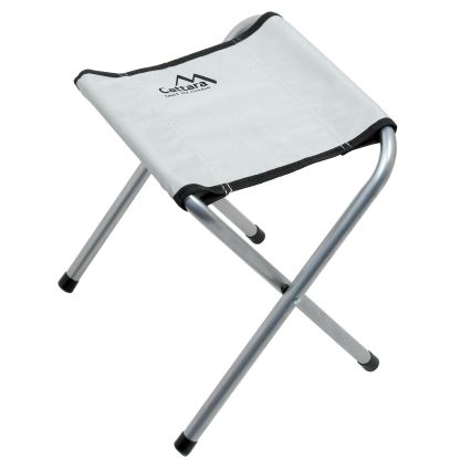 Mesa plegable de camping + 4x silla blanco/cromo mate