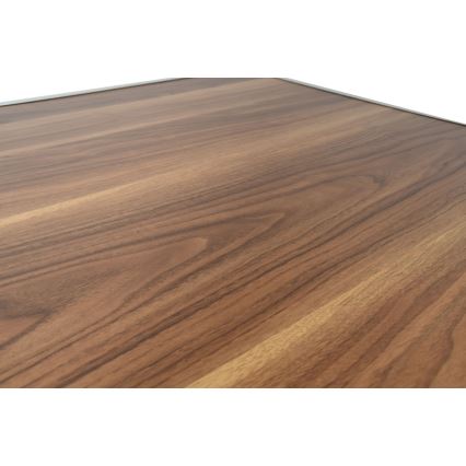 Mesa plegable de camping marrón/cromo mate