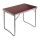 Mesa plegable de camping marrón/cromo mate