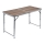Mesa plegable de camping marrón/cromo mate