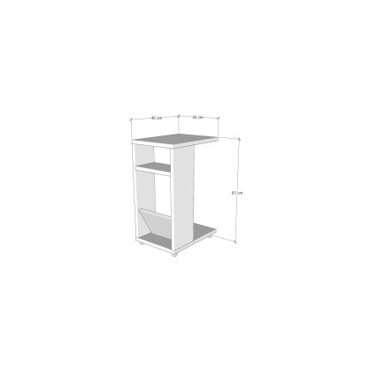 Mesa plegable FILINTA 63x40 cm blanco