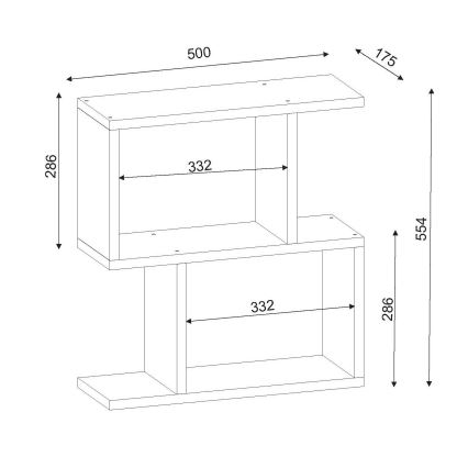 Mesa plegable KARINUS 55,4x50 cm blanco