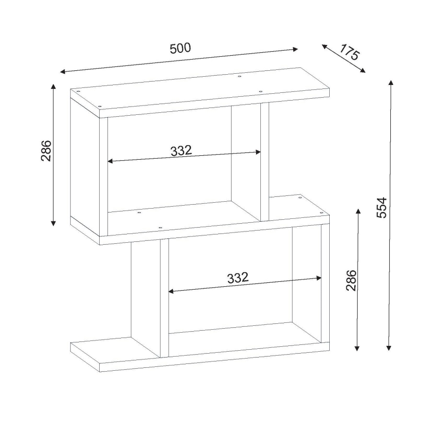 Mesa plegable KARINUS 55,4x50 cm blanco