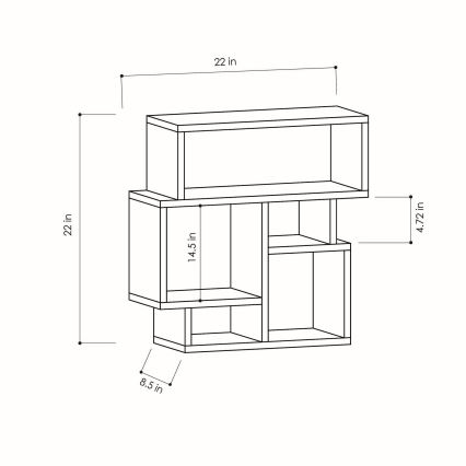 Mesa plegable KARMA 60,5x59 cm blanco